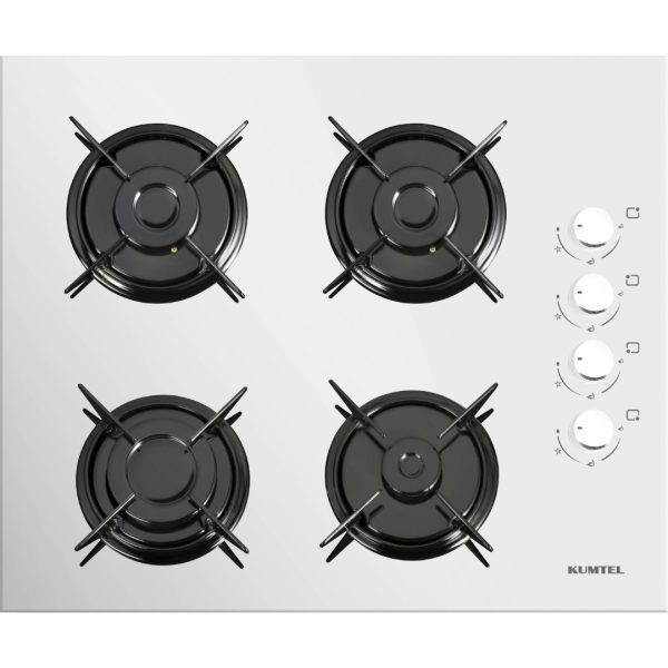 Kumtel Kristal Beyaz Cam Ankastre Set (DA6-830 Davlumbaz + KO-40 TAHDF Ocak + B66-SF2 Fırın) - Görsel 3