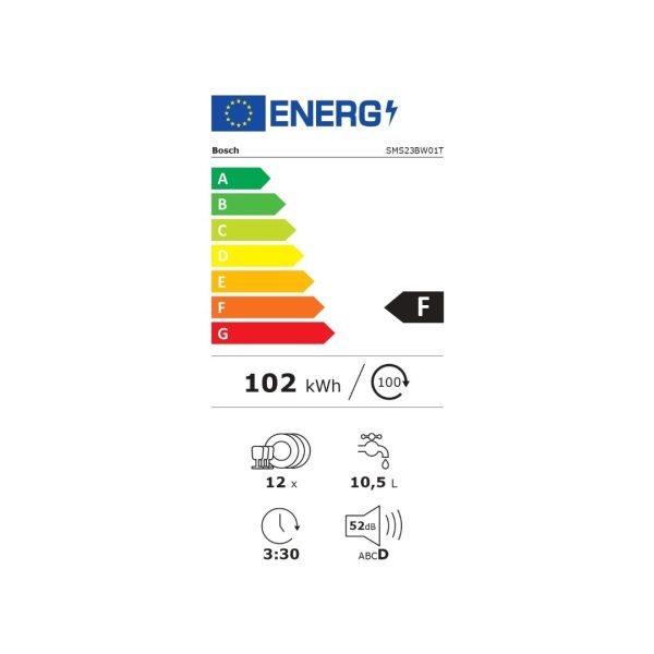 Bosch SMS23BW01T 3 Programlı Bulaşık Makinesi - Görsel 6