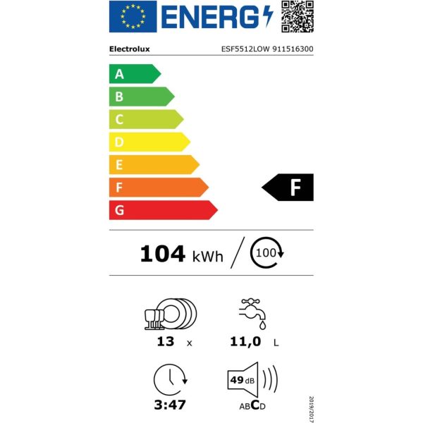 Electrolux ESF5512LOW 6 Programlı Bulaşık Makinesi - Görsel 6
