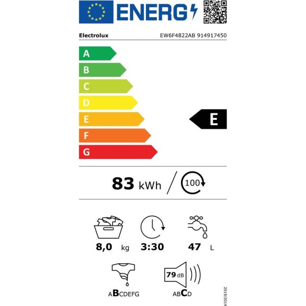 Electrolux EW6F4822AB 8 kg 1200 Devir Çamaşır Makinesi - Görsel 3