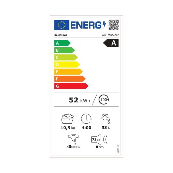 Samsung WW10T604DLE1AH 1400 Devir 10,5 kg Çamaşır Makinesi - Görsel 2