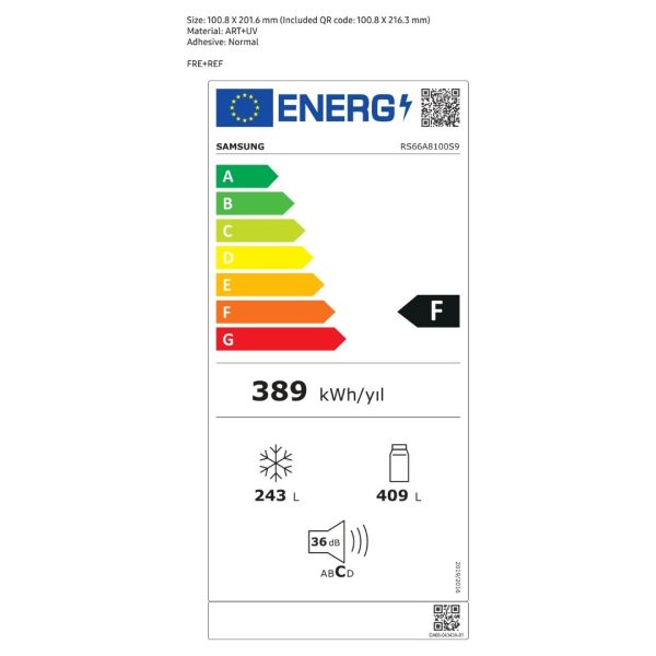 Samsung RS66A8100S9 Twin Cooling Plus™ F 652 Lt Gardırop Tipi No-Frost Buzdolabı - Görsel 3