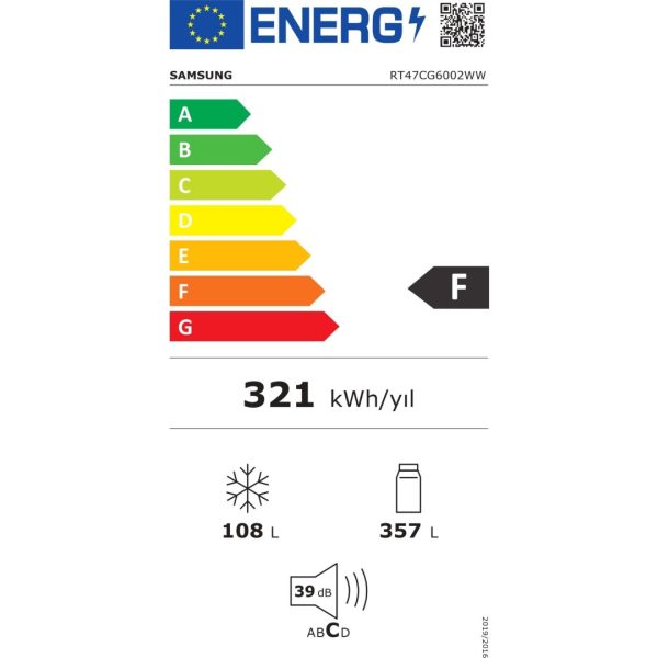 Samsung RT47CG6002WW Çift Kapılı No-Frost Buzdolabı - Görsel 4