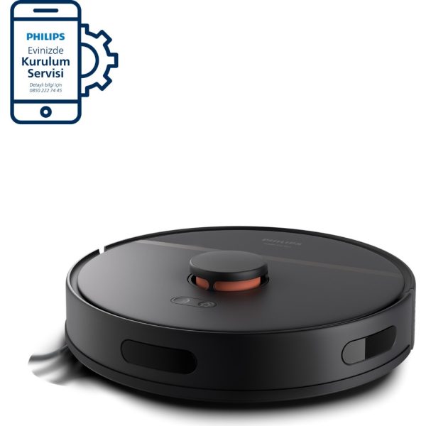 Philips HomeRun 3000 Serisi Aqua XU3000/01 Siyah Akıllı Robot Süpürge - Görsel 2