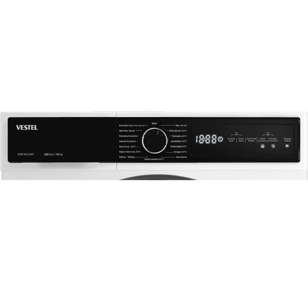 Vestel KCMI 98142 WIFI 9 Kg 1400 Devir Kurutmalı Çamaşır Makinesi - Görsel 6