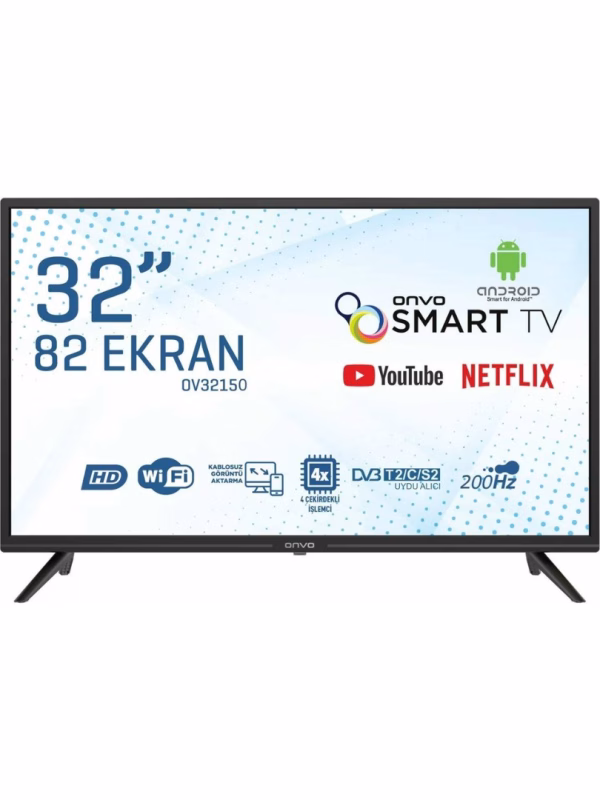 Onvo OV32150 32'' 82 Ekran Uydu Alıcılı HD Android Smart LED TV