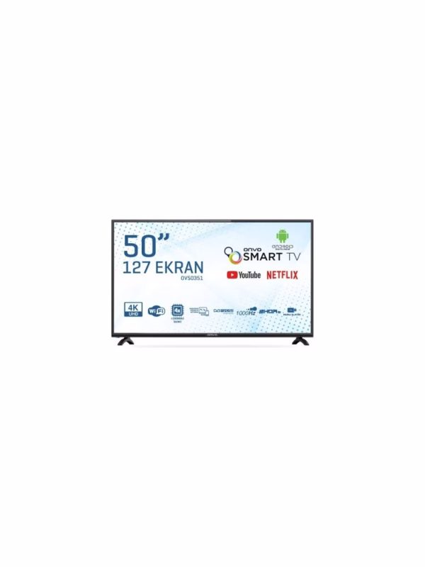 Onvo OV50351 50" 127 Ekran Uydu Alıcılı 4K Ultra HD Android Smart LED TV