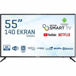 OV55351 55" 140 Ekran Uydu Alıcılı 4K Ultra HD Android Smart LED TV