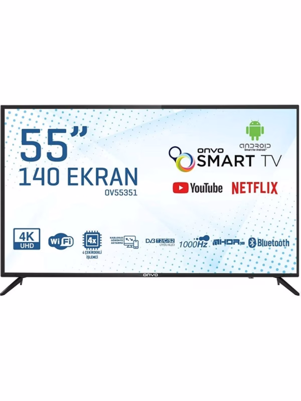 OV55351 55" 140 Ekran Uydu Alıcılı 4K Ultra HD Android Smart LED TV