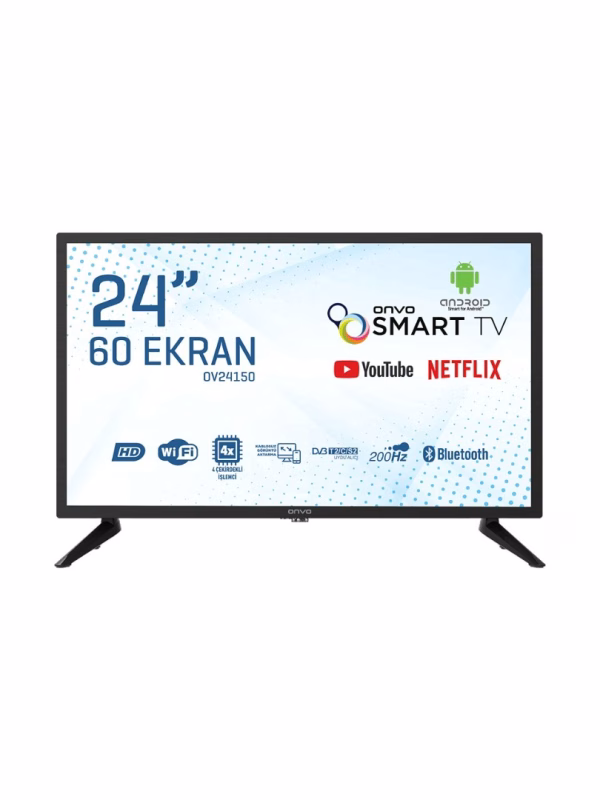 Onvo OV24150 24" 60 Ekran Uydu Alıcılı HD Ready Smart LED TV