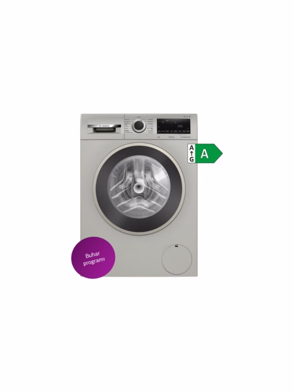 Bosch WGA142ZXTR GRI 9KG 1200DVR Iron Steam Assist Çamaşır Makinesi