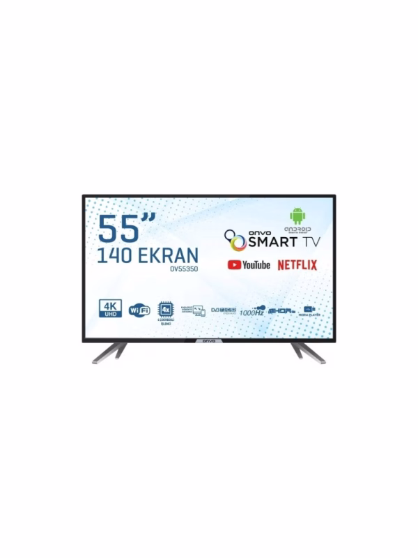 Onvo OV55350 55" 139 Ekran Uydu Alıcılı 4K Ultra HD Smart LED TV