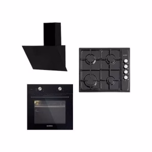 Kumtel B66-S2 - KO-410BF - DA6-833 Siyah Ankastre Set