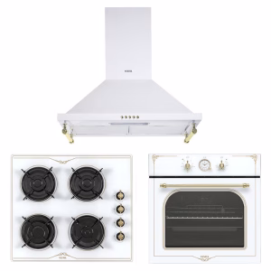 Vestel Beyaz Rustik Ankastre Set (AO-6104 YRB-AD-6002 RB-AF-7688 RB)