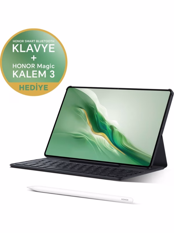 HONOR Magic Pad 2 12GB 256GB 12.3" Siyah Tablet + Klavyeli Kılıf + Kalem